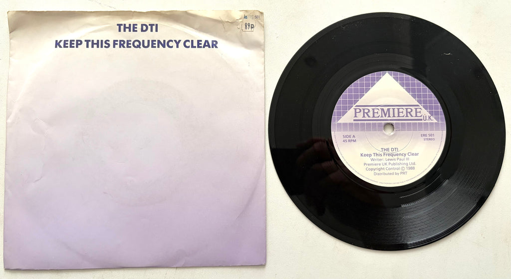 The DTI - Keep This Frequency Clear - 7" Vinyl Single (1988)