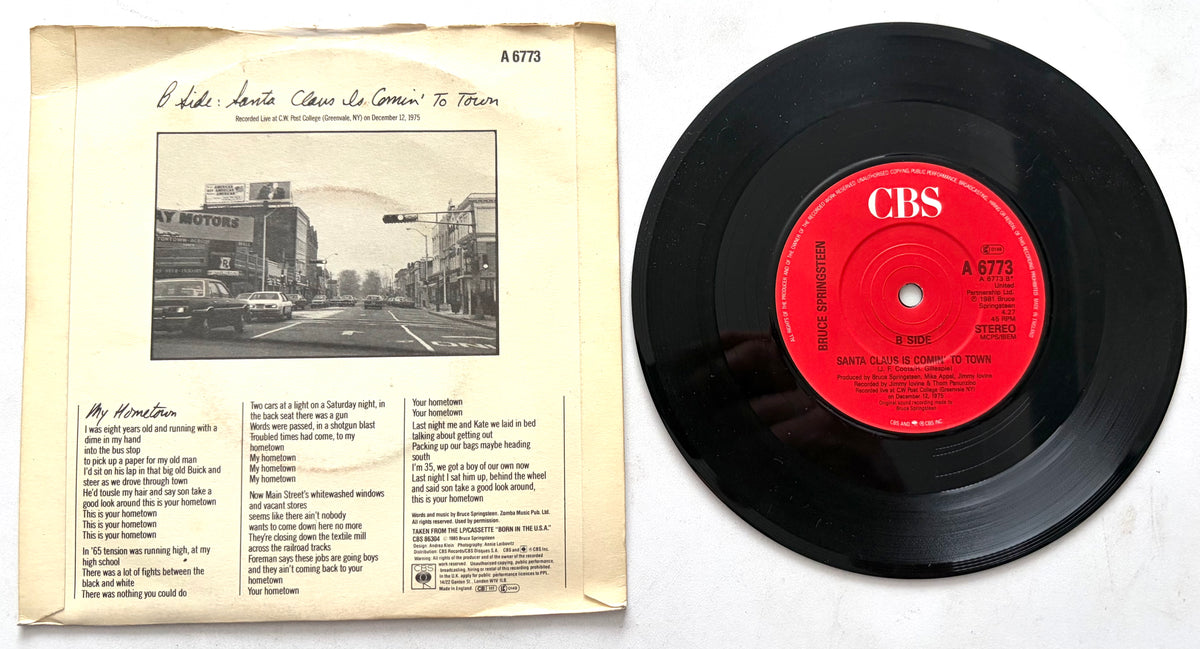 Bruce Springsteen - My Hometown - 7" Vinyl Single (1984)