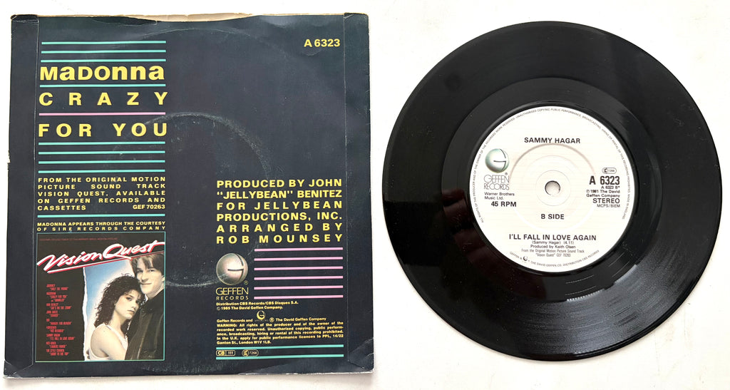 Madonna - Crazy For You - 7" Vinyl Single (1985)