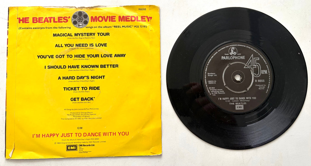 The Beatles - Beatles Movie Medley - 7" Vinyl Single (1982)