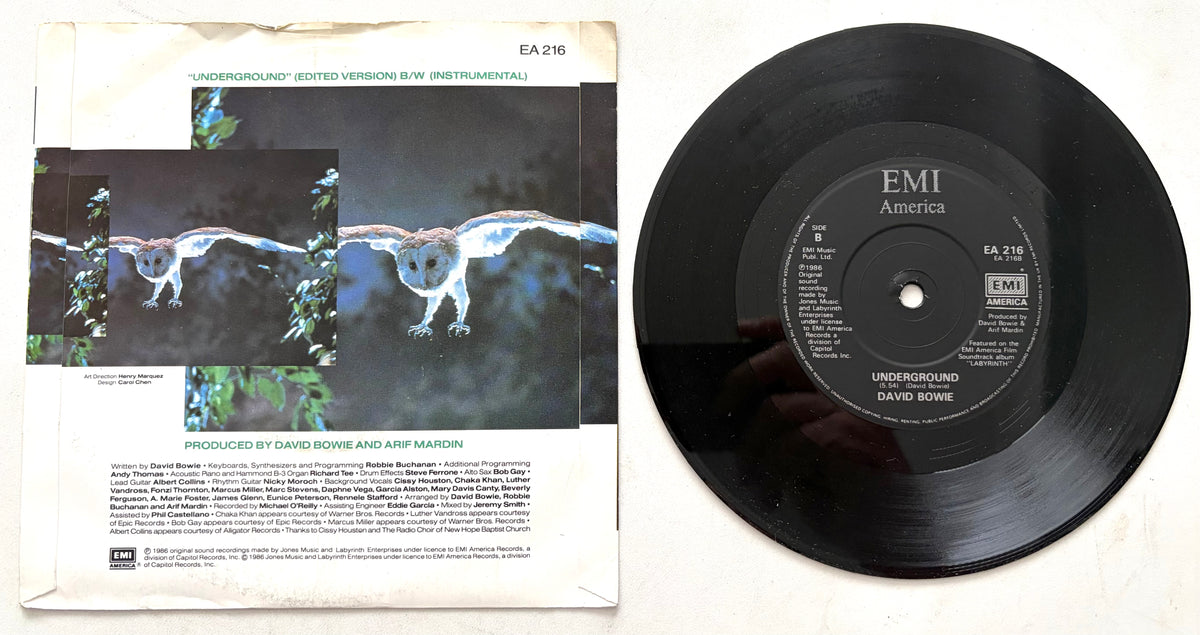 David Bowie - Underground - 7" Vinyl Single (1986)