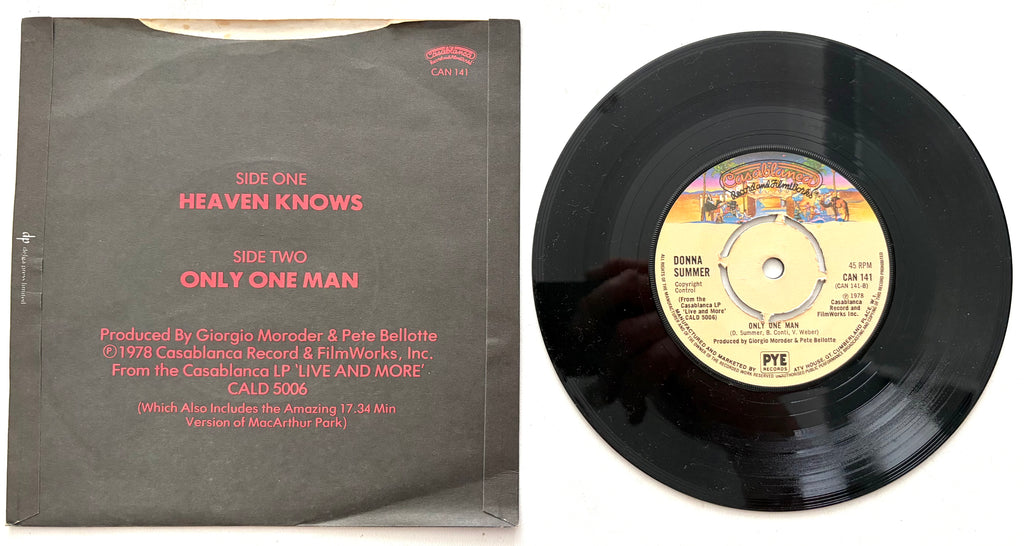 Donna Summer - Heaven Knows - 7" Vinyl Single (1978)