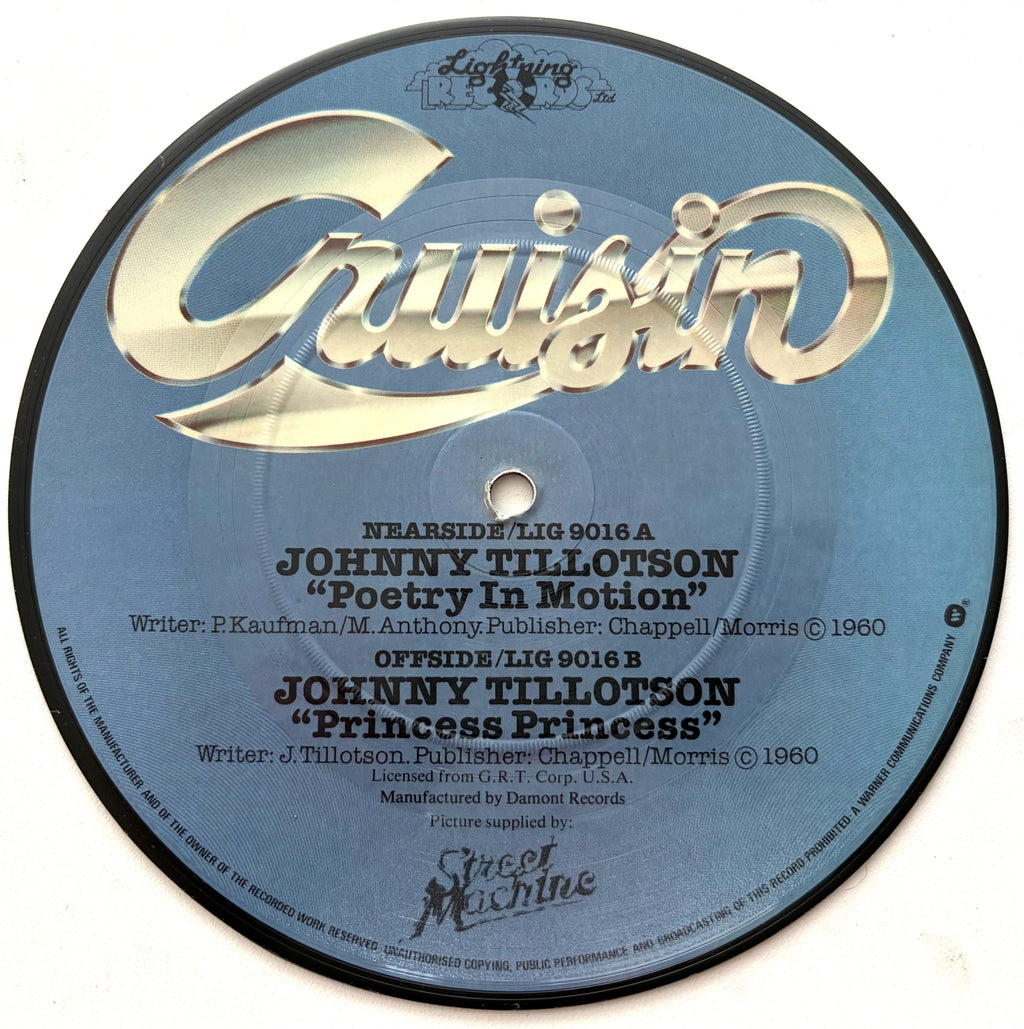 Johnny Tillotson - Poetry In Motion - 7" Picture Disc Vinyl Single (1979)