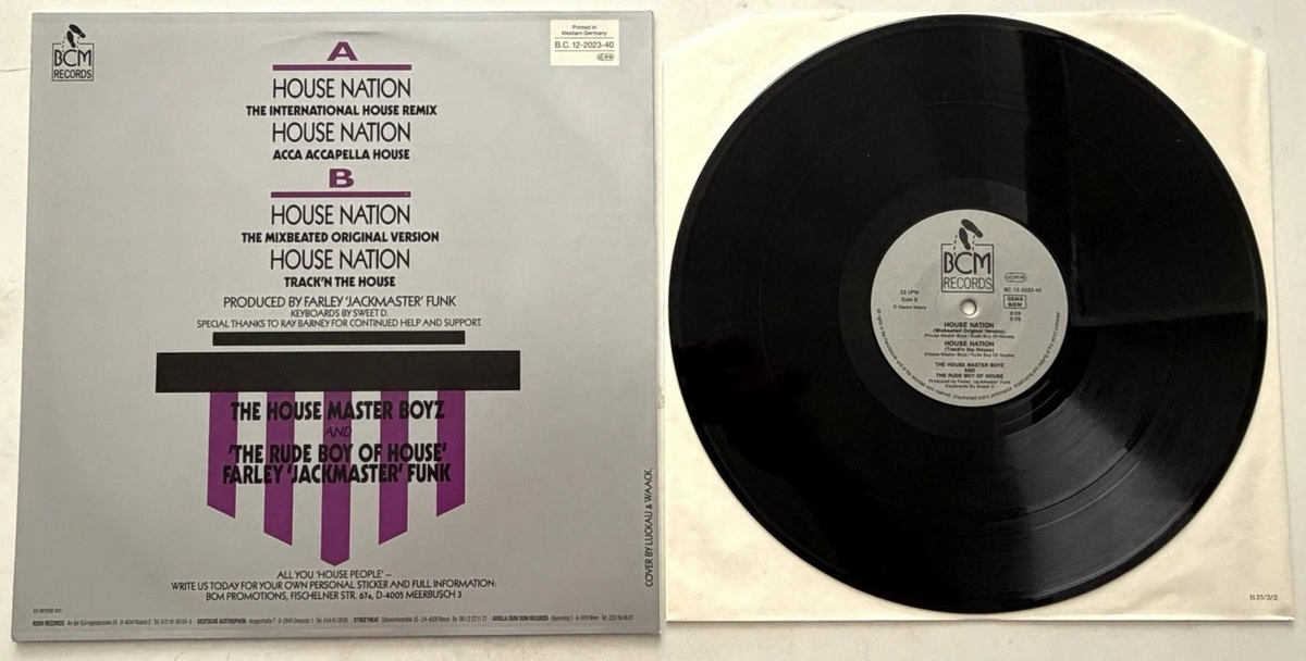 The House Master Boyz - House Nation - 12" Vinyl Single (1987)