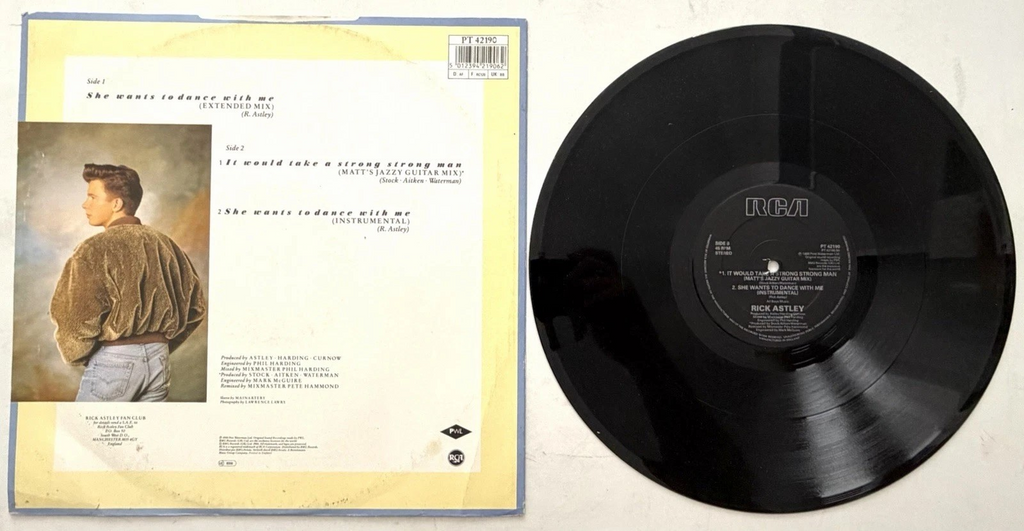 Rick Astley - She Want's To Dance With Me - 12" Single (1988)