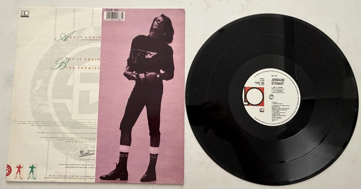 Jermaine Stewart - Say It Again - 12" Vinyl Single (1987)