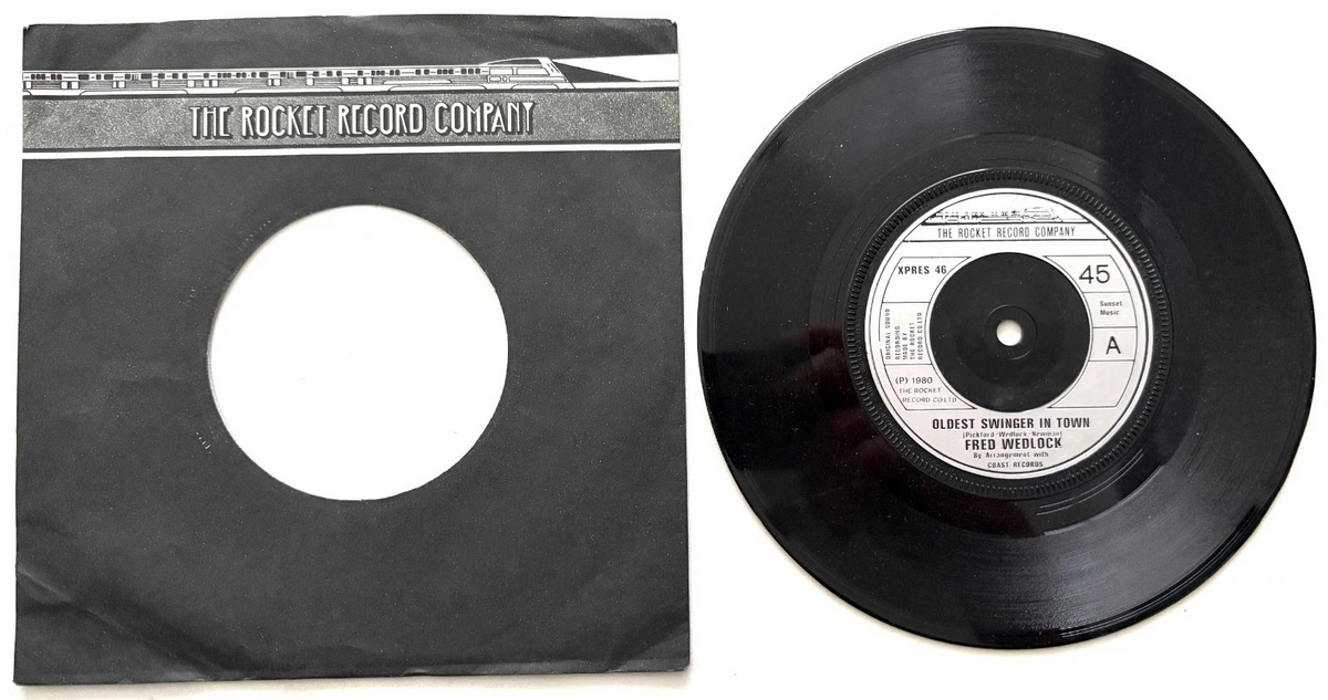 Fred Wedlock - Oldest Swinger In Town - 7" Vinyl Single (1980)