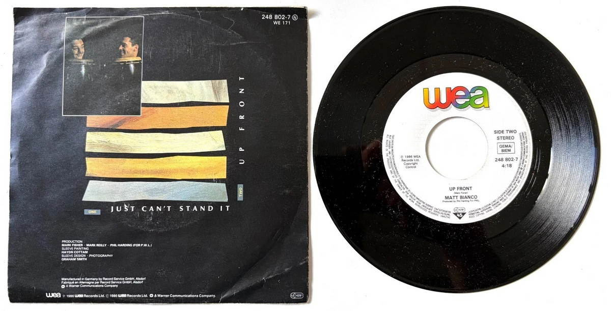 Matt Bianco - Just Can't Stand It - 7" Vinyl Single (1986)
