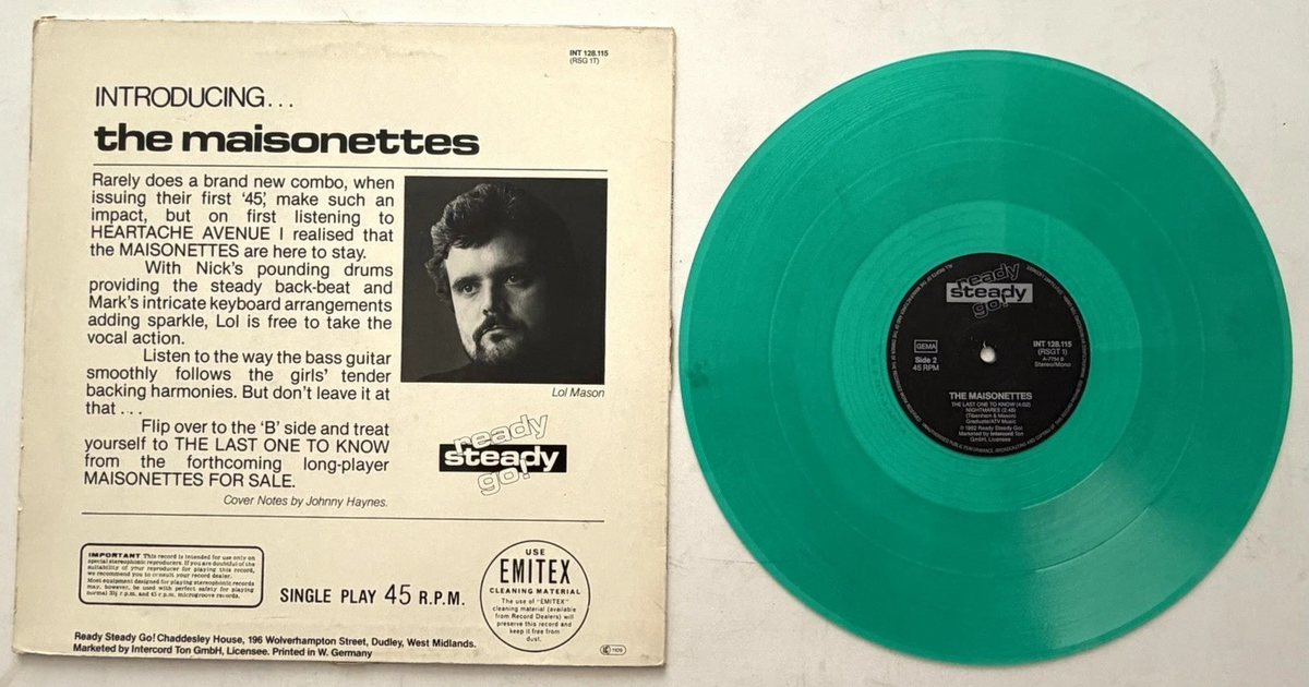 The Maisonettes - Heartache Avenue - Green 12" Vinyl Single (1982)