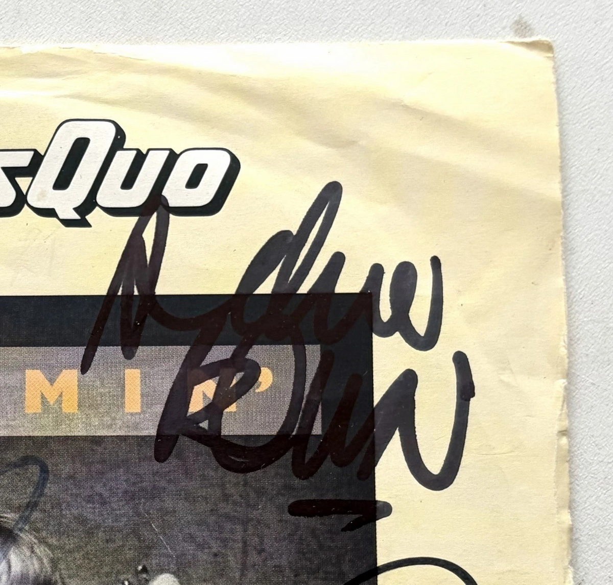 Status Quo, Dreamin', Signed Autographed 7" Vinyl Single